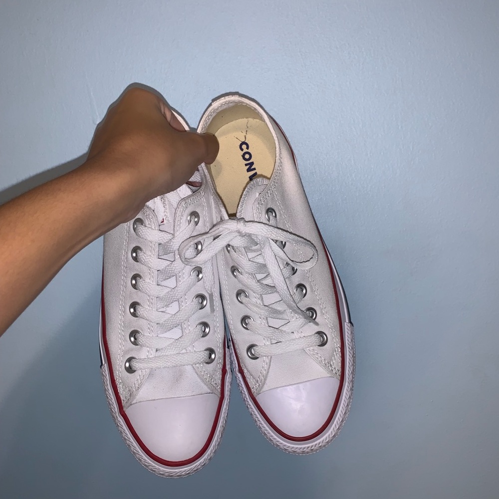 All white converse